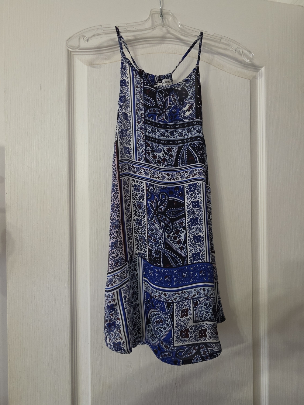Cotton On Blue Paisley Tank Top